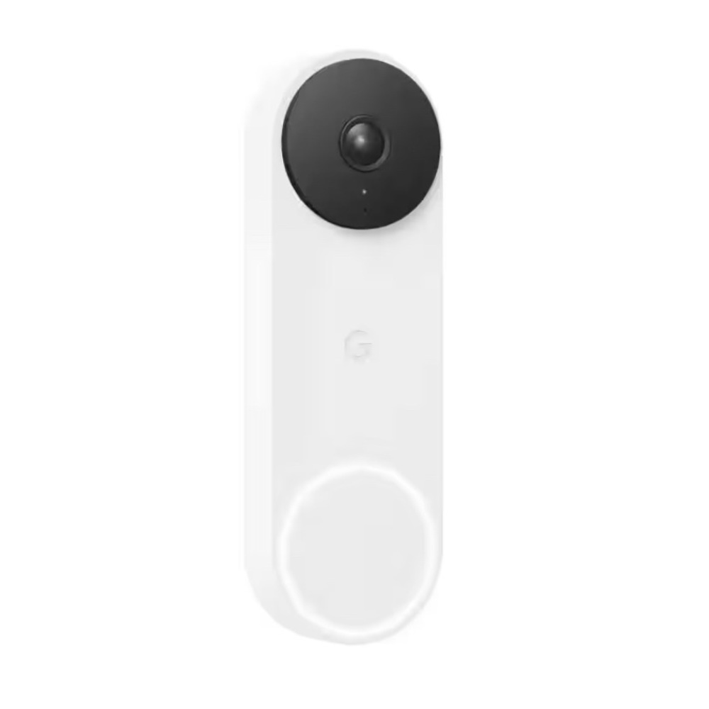 NEW | GOOGLE Nest Doorbell (Wired, 2nd Gen) - Video Security Camera - Snow